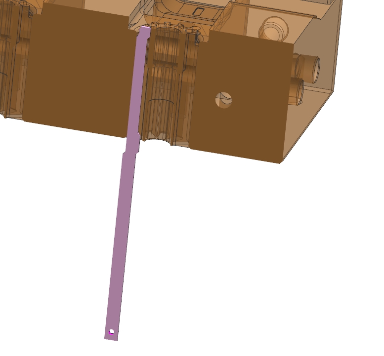 注塑模具摆杆3d