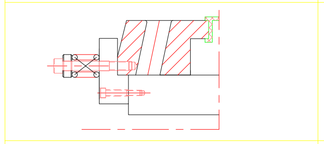 利用弹簧螺钉和挡板限位